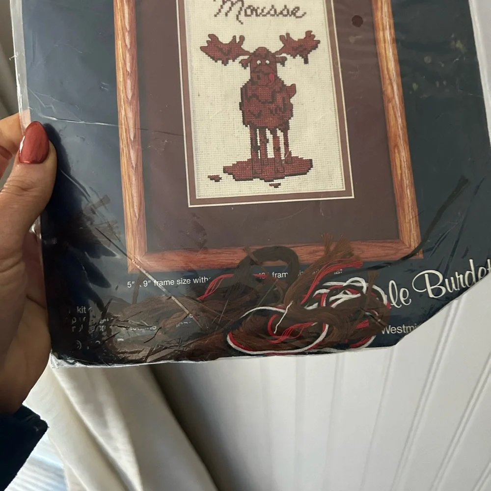 1985 Vintage Dale Burdett Chocolate Mousse Cross Stitch Kit
